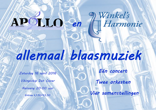 Voorjaarsconcert in samenwerking met Winkels Harmonie