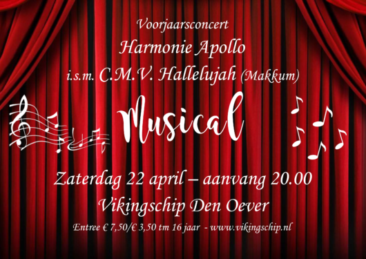 Voorjaarsconcert Harmonieorkest Apollo in samenwerking met Hallelujah uit Makkum